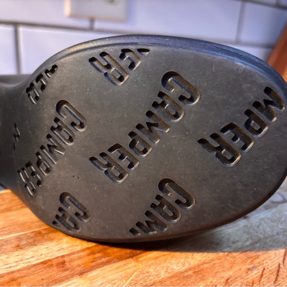 Camper Thelma II Platform Mary Jane’s Size EU 39 US 8.5 Black Calfskin Leather - Picture 7 of 8